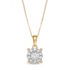 Thumbnail Image 1 of 1/4 CT. T.W. Diamond Frame Pendant in 10K Gold