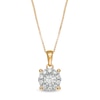 Thumbnail Image 0 of 1/4 CT. T.W. Diamond Frame Pendant in 10K Gold