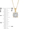 Thumbnail Image 2 of 1/4 CT. T.W. Diamond Frame Pendant in 10K Gold