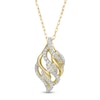 Thumbnail Image 0 of Wonder Woman™ Collection 1/5 CT. T.W. Diamond Flame Pendant in 10K Gold