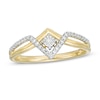Thumbnail Image 1 of Wonder Woman™ Collection 1/10 CT. T.W. Diamond Princess Tiara Ring in 10K Gold