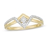 Thumbnail Image 0 of Wonder Woman™ Collection 1/10 CT. T.W. Diamond Princess Tiara Ring in 10K Gold