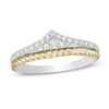Thumbnail Image 0 of Wonder Woman™ Collection 1/4 CT. T.W. Diamond Princess Tiara Lasso Ring in Sterling Silver and 10K Gold
