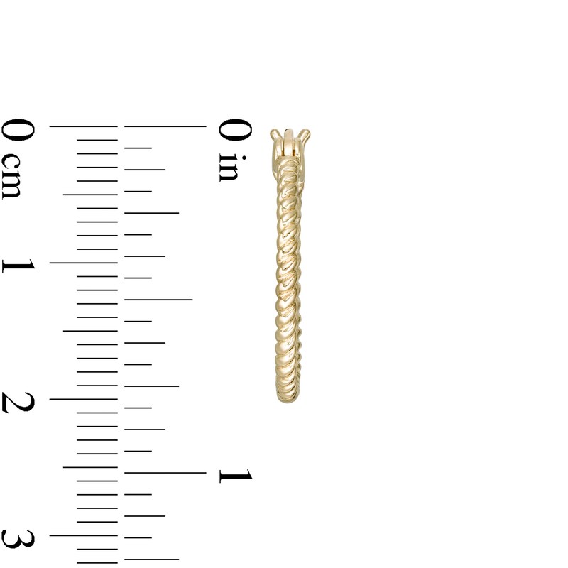 Main Image 3 of Wonder Woman™ Collection 20.0mm Lasso Hoop Earrings in 10K Gold