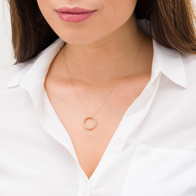 Main Image 2 of Wonder Woman™ Collection Lasso of Truth Pendant in 10K Gold - 19"