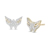 Thumbnail Image 0 of Wonder Woman™ Collection 1/8 CT. T.W. Diamond Symbol Stud Earrings in 10K Gold