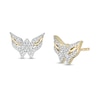 Thumbnail Image 1 of Wonder Woman™ Collection 1/8 CT. T.W. Diamond Symbol Stud Earrings in 10K Gold