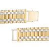 Thumbnail Image 3 of Men's 16.0mm Multi-Row Link Chain Bracelet in Hollow 10K Two-Tone Gold - 8.5"