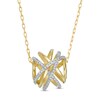 Thumbnail Image 0 of Wonder Woman™ Collection 1/15 CT. T.W. Diamond Themyscira Island Pendant in 10K Gold