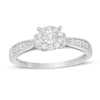 Thumbnail Image 1 of 1/5 CT. T.W. Diamond Frame Promise Ring in Sterling Silver