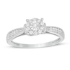 Thumbnail Image 0 of 1/5 CT. T.W. Diamond Frame Promise Ring in Sterling Silver