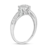 Thumbnail Image 1 of 1/5 CT. T.W. Diamond Frame Promise Ring in Sterling Silver