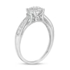 Thumbnail Image 2 of 1/5 CT. T.W. Diamond Frame Promise Ring in Sterling Silver
