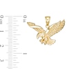 Thumbnail Image 2 of Diamond-Cut Flying Eagle Necklace Charm in 10K Gold