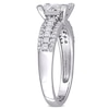 Thumbnail Image 1 of 1 CT. T.W. Quad Princess-Cut Diamond Triple Row Engagement Ring in 10K White Gold