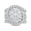 Thumbnail Image 0 of 6 CT. T.W. Multi-Diamond Swirl Multi-Row Engagement Ring in 14K White Gold
