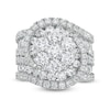 Thumbnail Image 1 of 6 CT. T.W. Multi-Diamond Swirl Multi-Row Engagement Ring in 14K White Gold