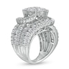 Thumbnail Image 2 of 6 CT. T.W. Multi-Diamond Swirl Multi-Row Engagement Ring in 14K White Gold