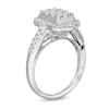 Thumbnail Image 2 of Marilyn Monroe™ Collection 1 CT. T.W. Composite Rectangle Diamond Ornate Frame Engagement Ring in 14K White Gold