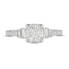 Thumbnail Image 3 of Marilyn Monroe™ Collection 3/4 CT. T.W. Composite Diamond Tiered Vintage-Style Engagement Ring in 14K White Gold