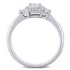 Thumbnail Image 4 of 3/4 CT. T.W. Princess-Cut Diamond Frame Collar Engagement Ring in 10K White Gold