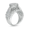 Thumbnail Image 2 of 4 CT. T.W. Composite Diamond Multi-Row Engagement Ring in 14K White Gold