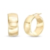 Thumbnail Image 1 of Made in Italy 15.0mm Tube Hoop Earrings in 10K Gold
