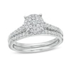 Thumbnail Image 0 of 1/2 CT. T.W. Composite Diamond Bridal Set in 10K White Gold