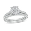 Thumbnail Image 1 of 1/2 CT. T.W. Composite Diamond Bridal Set in 10K White Gold