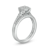 Thumbnail Image 3 of 1/2 CT. T.W. Composite Diamond Bridal Set in 10K White Gold