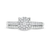 Thumbnail Image 3 of 1/2 CT. T.W. Composite Diamond Bridal Set in 10K White Gold