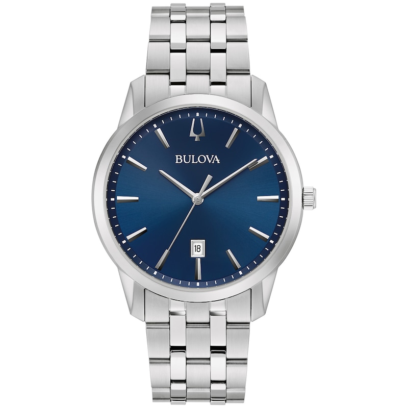 Main Image 1 of Men's Bulova Sutton Watch with Blue Dial (Model: 96B338)