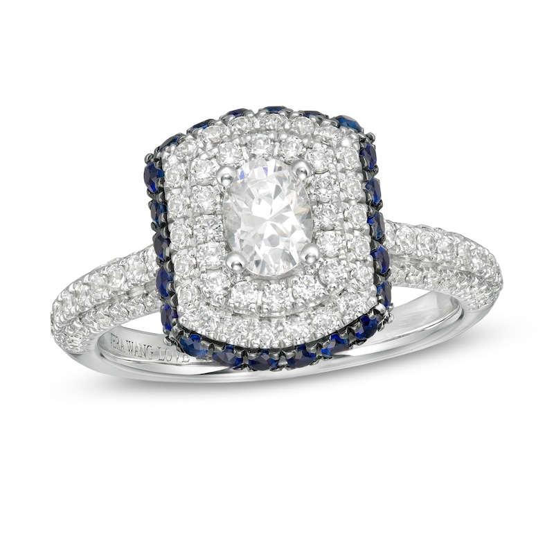 vera wang engagement ring blue sapphire