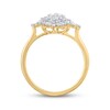 Thumbnail Image 2 of 1/2 CT. T.W. Baguette and Round Diamond Starburst Ring in 10K Gold