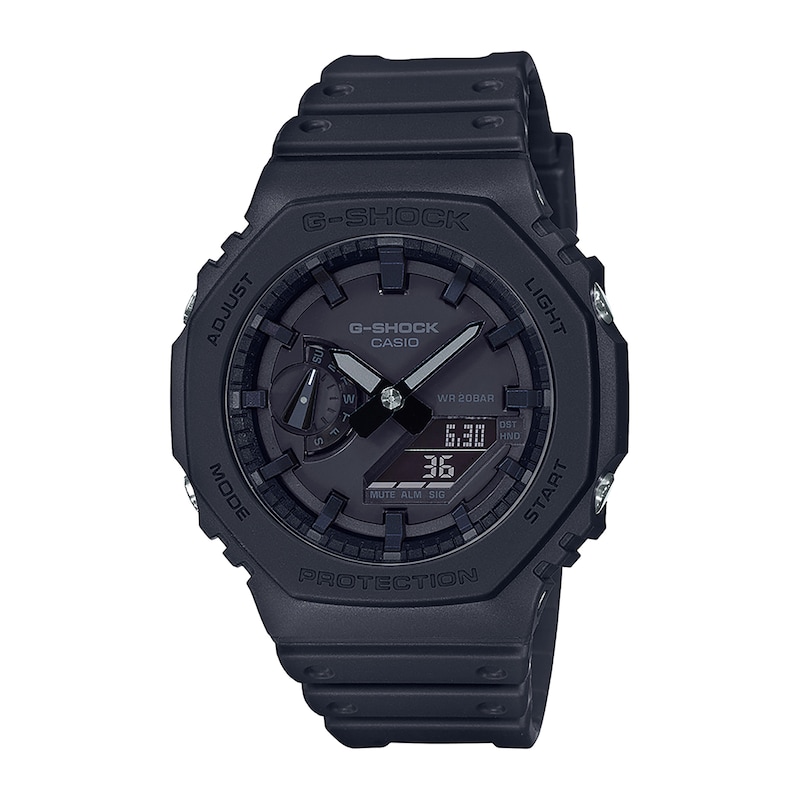 Main Image 1 of Men's Casio G-Shock Classic Black Resin Strap Watch with Black Dial (Model: GA2100-1A1)