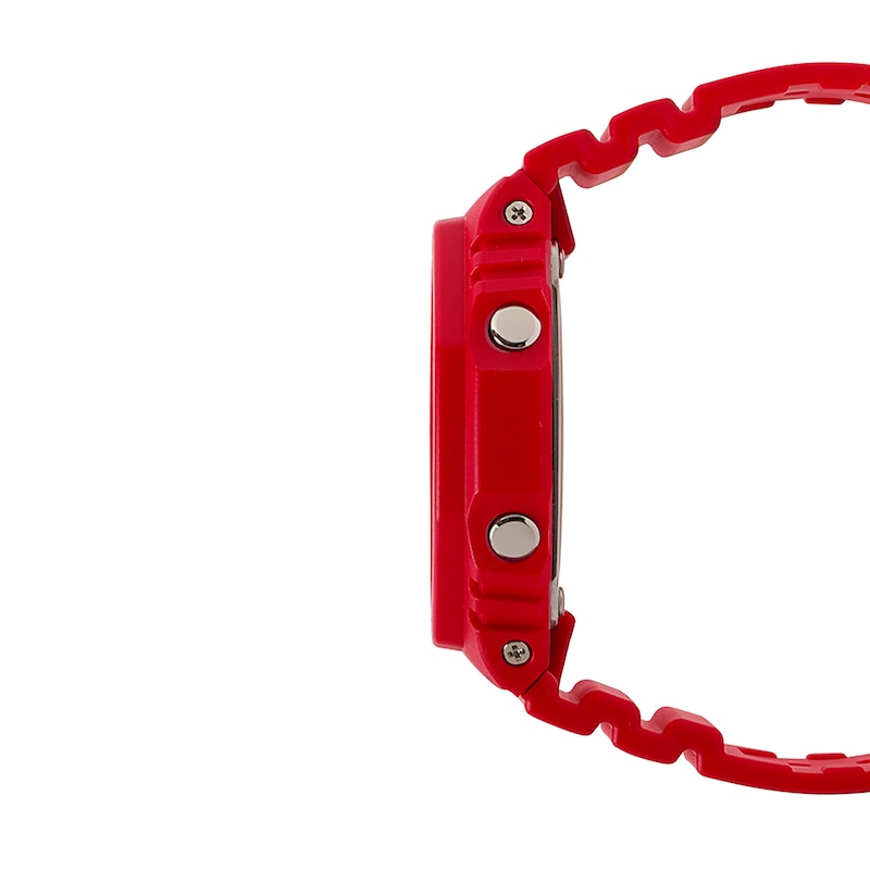 Main Image 2 of Men's Casio G-Shock Classic Red Resin Strap Watch with Red Dial (Model: GA2100-4A)
