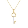 Thumbnail Image 1 of 1/20 CT. T.W. Diamond Key Pendant in 10K Gold