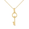 Thumbnail Image 2 of 1/20 CT. T.W. Diamond Key Pendant in 10K Gold