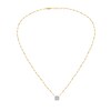 Thumbnail Image 2 of 1/5 CT. T.W. Composite Diamond Cushion Necklace in 10K White Gold