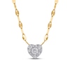 Thumbnail Image 1 of 1/5 CT. T.W. Composite Diamond Heart Necklace in 10K White Gold