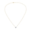 Thumbnail Image 2 of 1/5 CT. T.W. Composite Diamond Heart Necklace in 10K White Gold