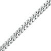 Thumbnail Image 1 of Vera Wang Men 6.2mm Cuban Link Chain Bracelet in Solid Sterling Silver  - 8.5"