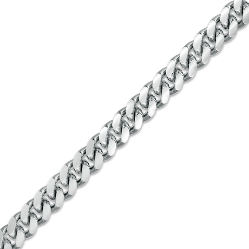 Main Image 1 of Vera Wang Men 6.2mm Cuban Link Chain Bracelet in Solid Sterling Silver  - 8.5"