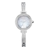 Thumbnail Image 1 of Ladies' Citizen Eco-Drive® Silhouette Crystal Accent Bangle Watch with Mother-of-Pearl Dial (Model: EM0860-51D)