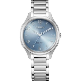 Ladies' Citizen Eco-Drive® Drive Watch with Blue Dial (Model: EM070-50L)