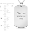 Thumbnail Image 3 of Engravable Medic Dog Tag Pendant in Sterling Silver (1-6 Lines) - 22"