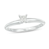 Thumbnail Image 0 of 1/5 CT. Princess-Cut Diamond Solitaire Promise Ring in 10K White Gold (I/I3)