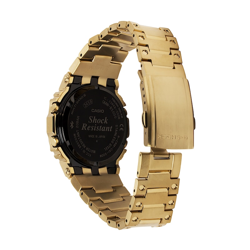 Main Image 3 of Men's Casio G-Shock Classic Gold-Tone Watch with Octagonal Black Dial (Model: GMWB5000GD-9)