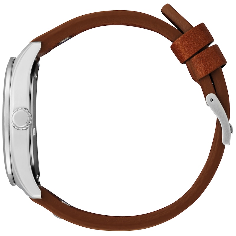 Main Image 2 of Citizen Eco-Drive® Mickey Mouse Aviator Strap Watch with Ivory Dial (Model: BV1088-08W)