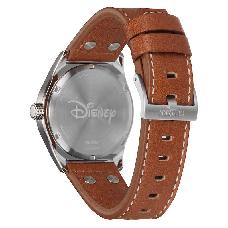 Main Image 3 of Citizen Eco-Drive® Mickey Mouse Aviator Strap Watch with Ivory Dial (Model: BV1088-08W)